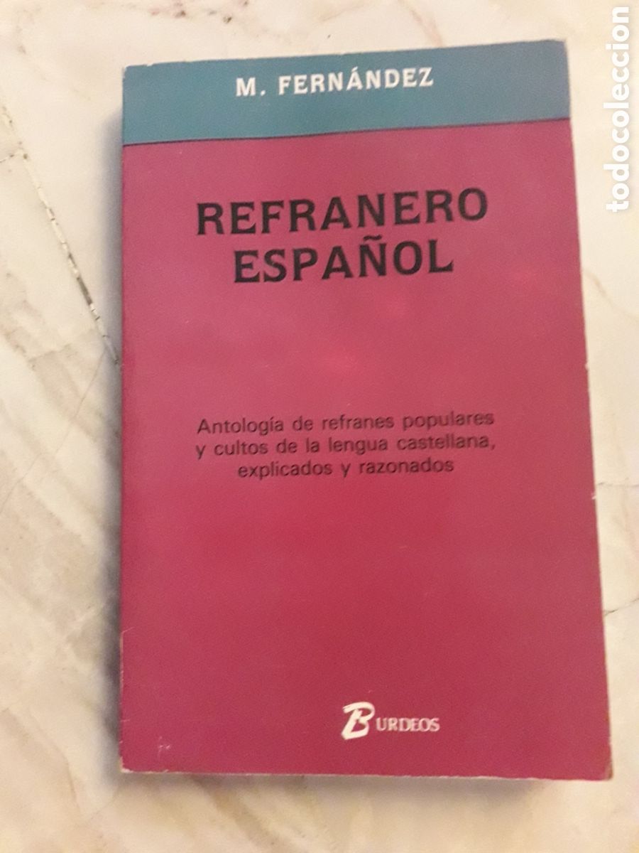 Libros: REFRANERO ESPA&Ntilde;OL. M FERNANDEZ - Foto 1