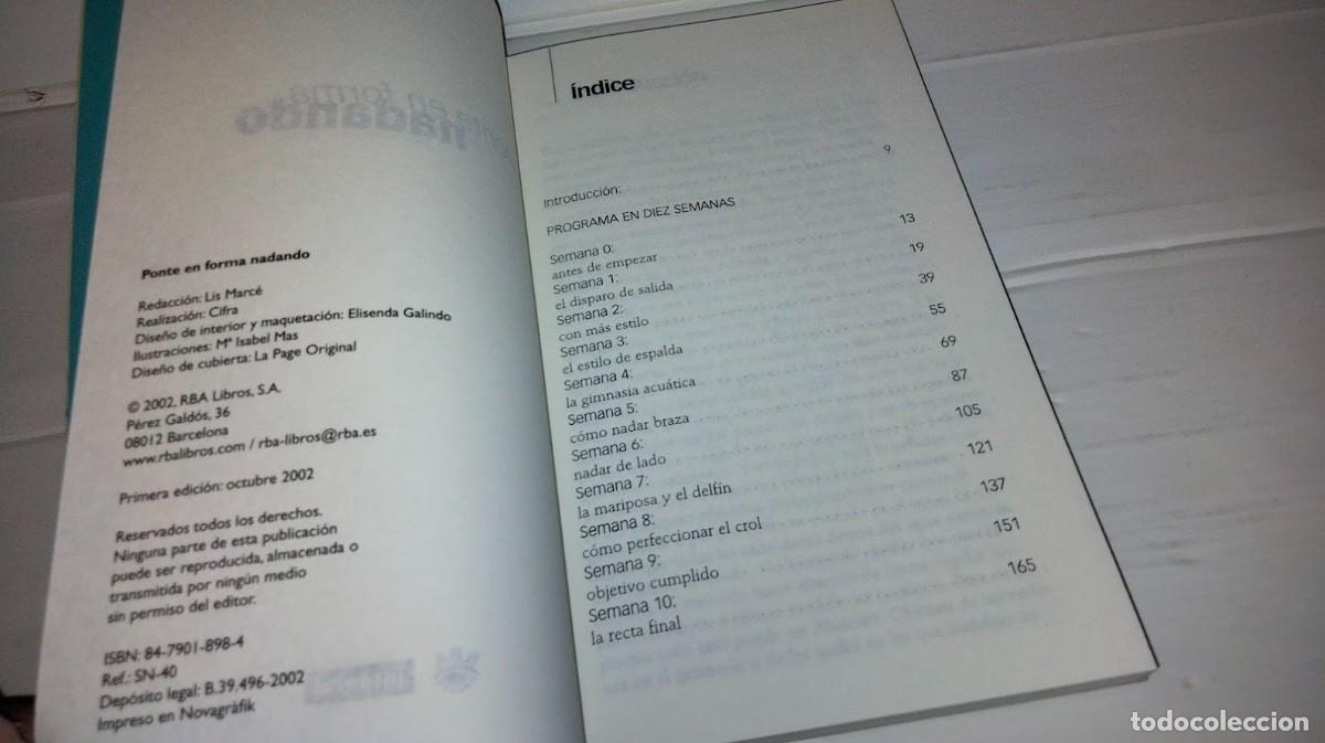 Libros: Ponte en forma nadando - RBA integral 2002 - isbn 8479018984 - Foto 8