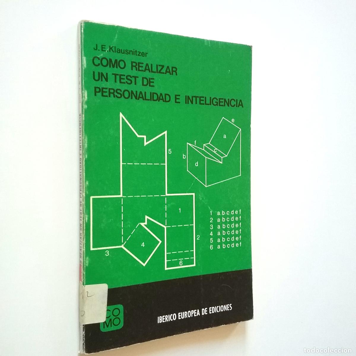 Libros: J. E. Klausnitzer - Como realizar un test de personalidad e inteligencia - Foto 1