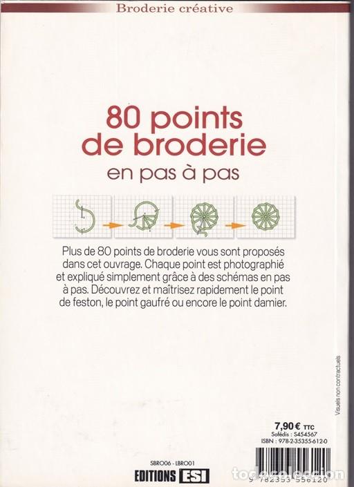 Libros: 80 points de broderie en pas &agrave; pas - Broderie Cr&eacute;ative / Libro en franc&eacute;s - Foto 2