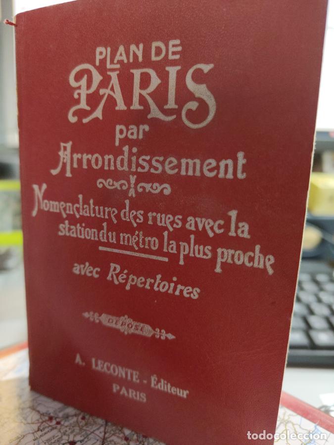 Libros: PLAN PARIS ARRONDISSEMENT. A. LECONte - tdk199 - - Foto 1