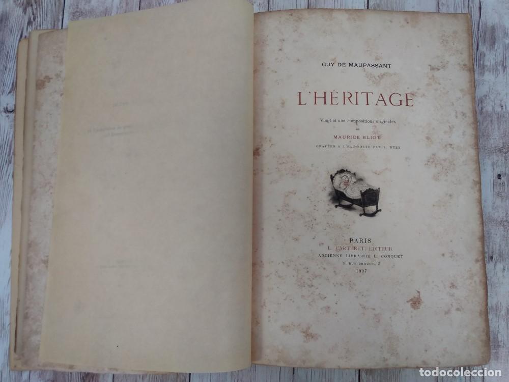 Libros: LHeritage (illustr&eacute; par Maurice Eliot) - Guy de Maupassant - Foto 2