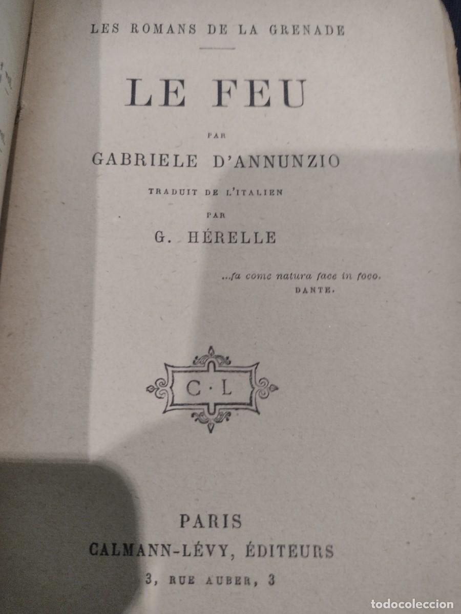 Libros: Le Feu - Gabriele D&acute;Annunzio - Foto 3