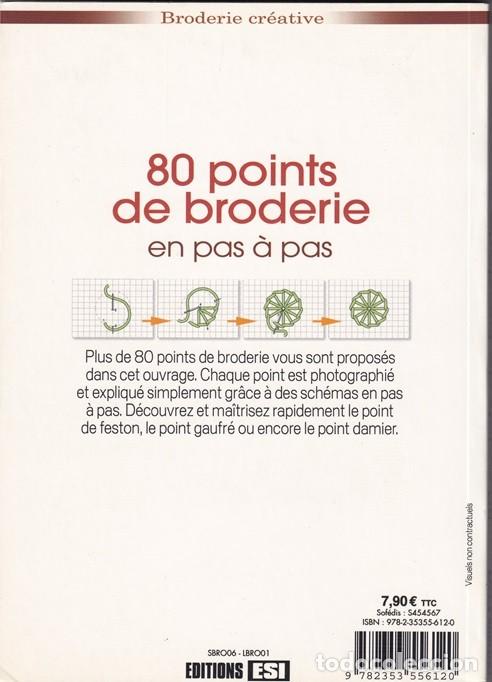 Libros: 80 points de broderie en pas &agrave; pas - Broderie Cr&eacute;ative / Libro en franc&eacute;s - Foto 2