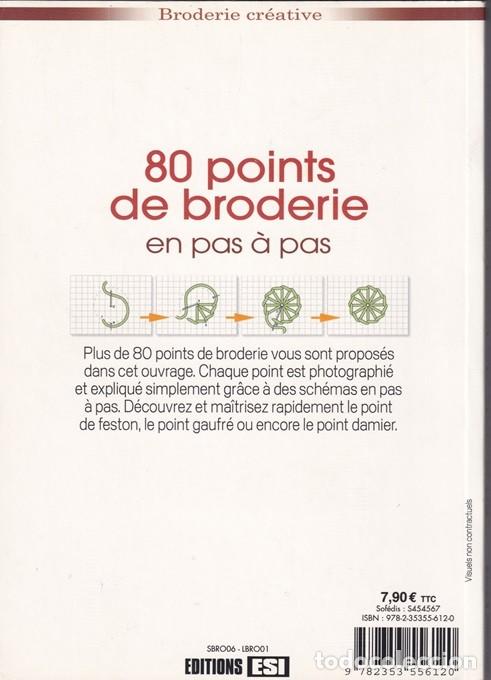 Libros: 80 points de broderie en pas &agrave; pas - Broderie Cr&eacute;ative / Libro en franc&eacute;s - Foto 2