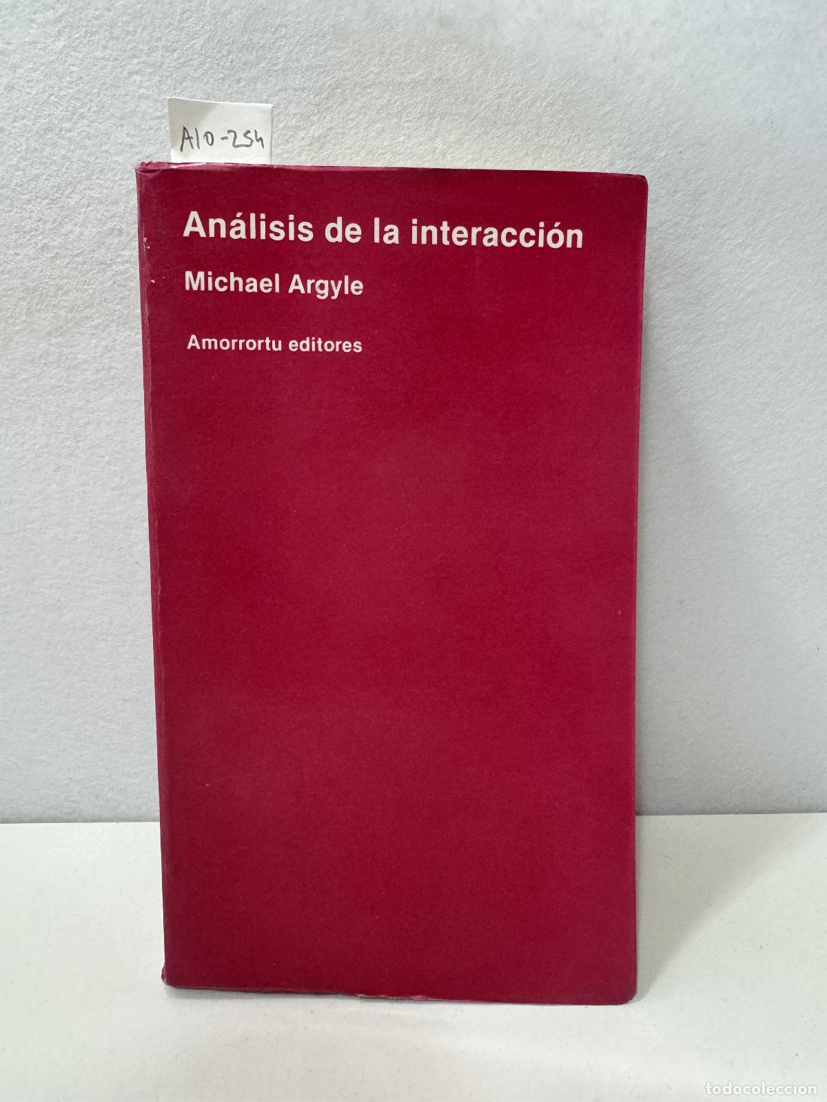 Libros: ARGYLE, Michael: - An&aacute;lisis de la interacci&oacute;n. - Foto 1