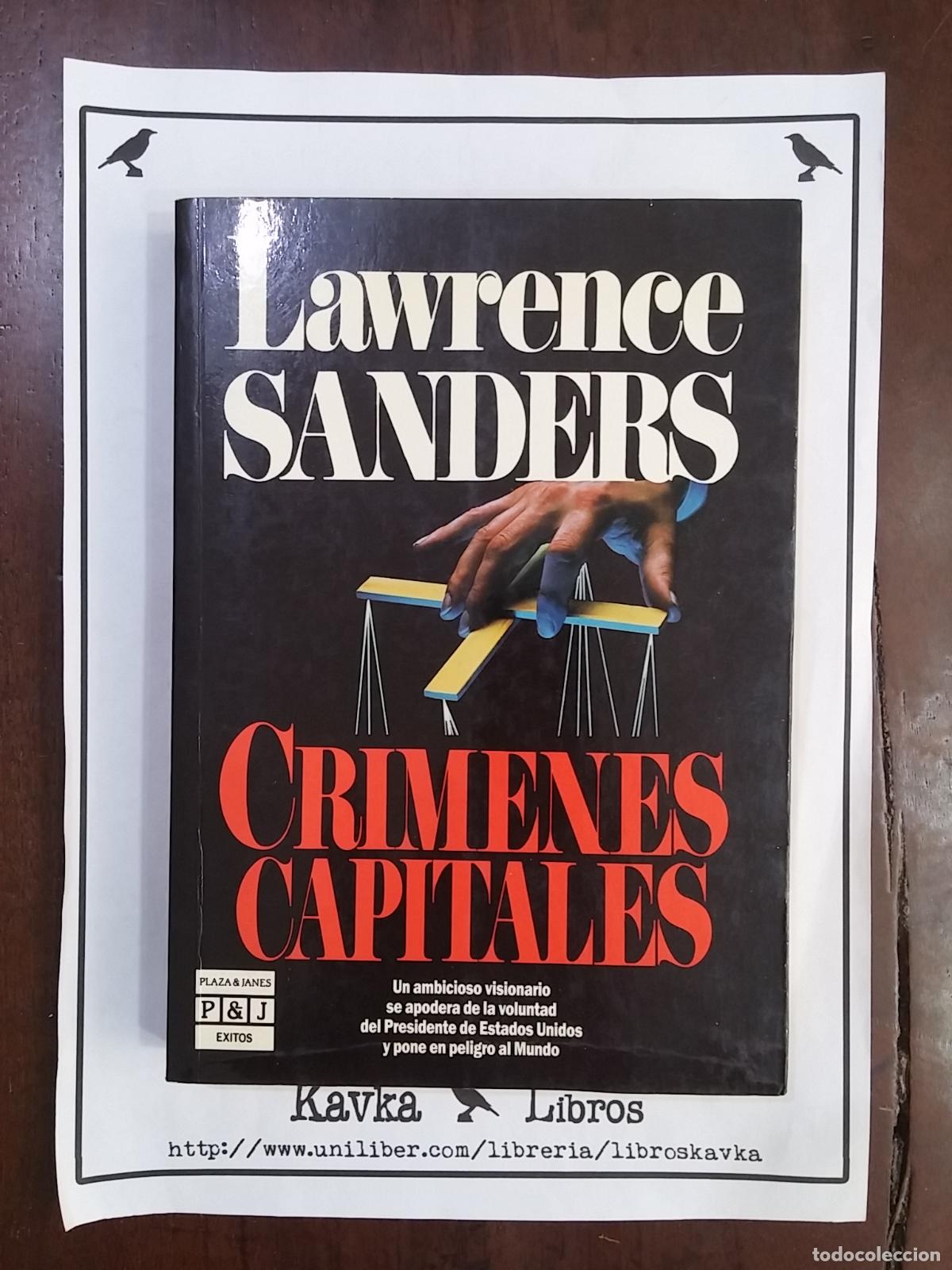Libros: Cr&iacute;menes capitales - Lawrence Sanders - Foto 1
