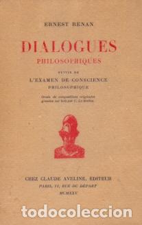 Libros: Dialogues Philosophiques... - Renan, Ernest - Foto 1