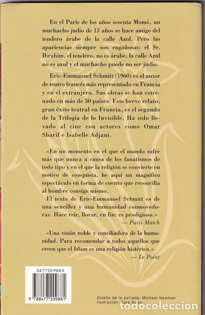 Libros: El se&ntilde;or Ibrahim y las flores del Cor&aacute;n - Eric-Emmanuel - Foto 2