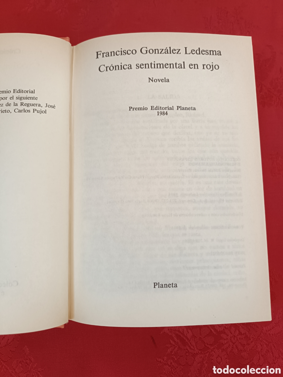 Libros: Cr&oacute;nica sentimental en rojo - Francisco Gonz&aacute;lez Ledesma 1&ordf; edici&oacute;n. - Foto 3