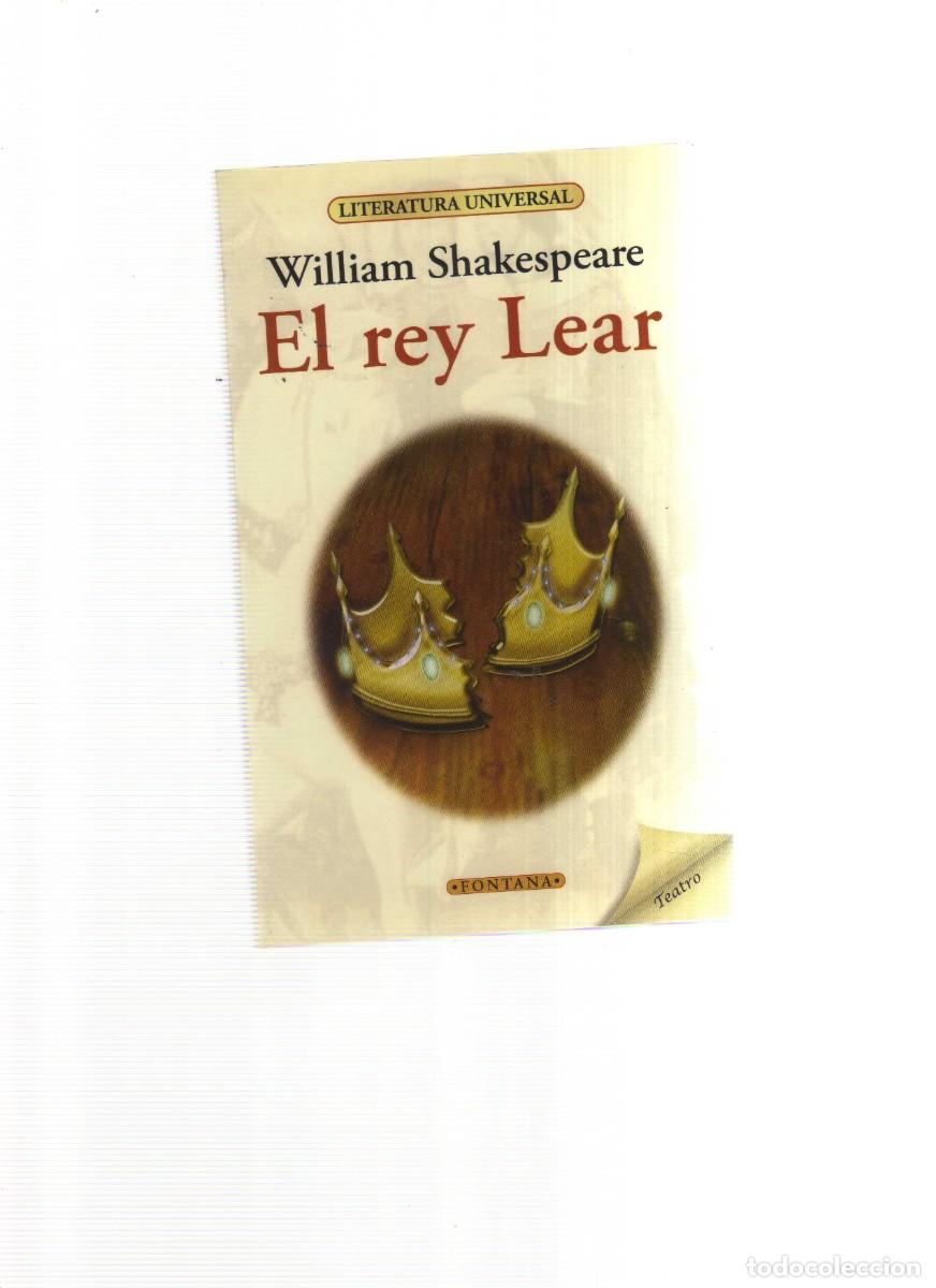 Libros: EL REY LEAR WILLIAM SHAKESPEARE LITERATURA UNIVERSAL - Foto 1