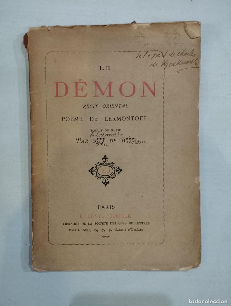 Libros: Lermontoff - Le d&eacute;mon - Foto 1