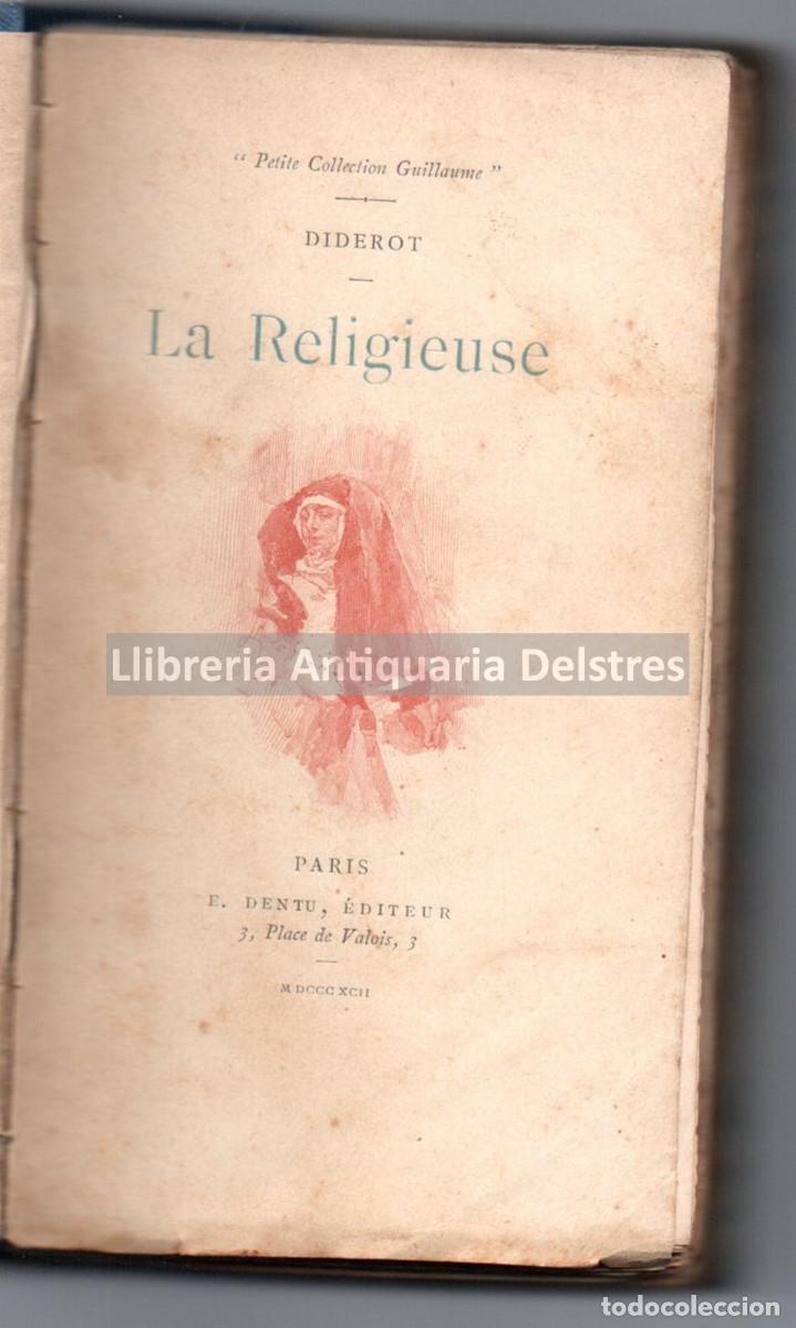 Libros: Diderot. - La Religieuse. - Foto 1