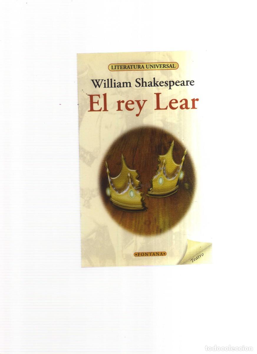 Libros: EL REY LEAR WILLIAM SHAKESPEARE LITERATURA UNIVERSAL - Foto 1