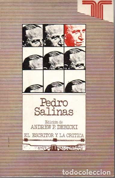Libros: PEDRO SALINAS. - DEBICKI, Andrew P. (Edici&oacute;n de). - Foto 1