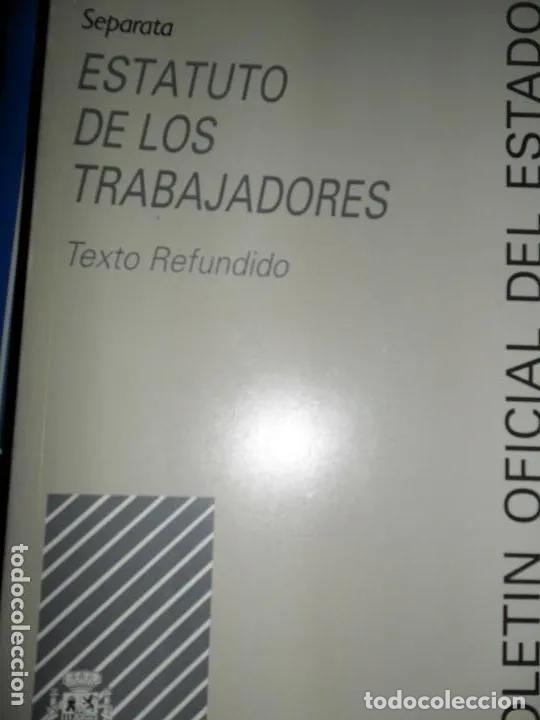 Libros: Separata, Estatuto de los trabajadores, Texto refundido, ed. BOE, 1995 - Foto 3