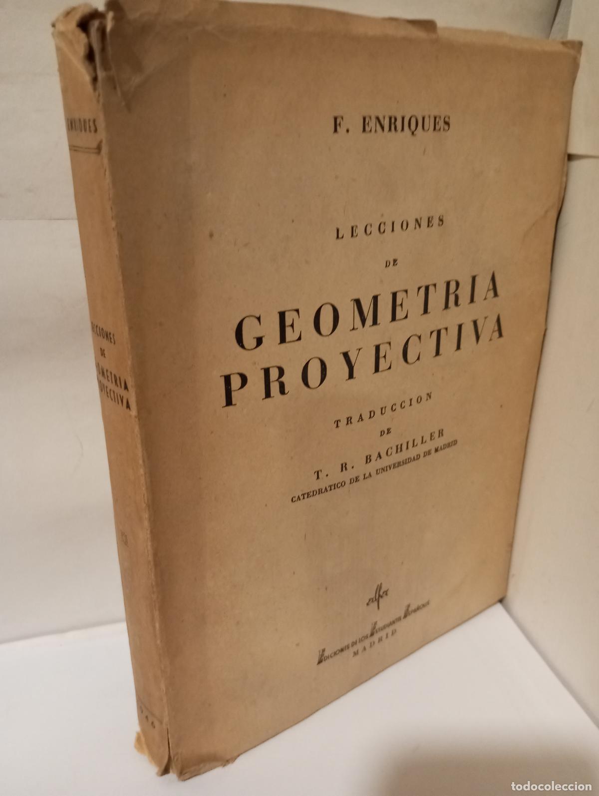Libros: LECCIONES DE GEOMETRIA PROYECTIVA - Enriques, F. - Foto 1