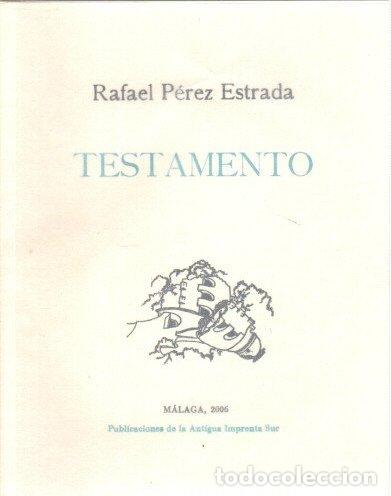 Libros: Testamento - P&eacute;rez Estrada, Rafael - Foto 1