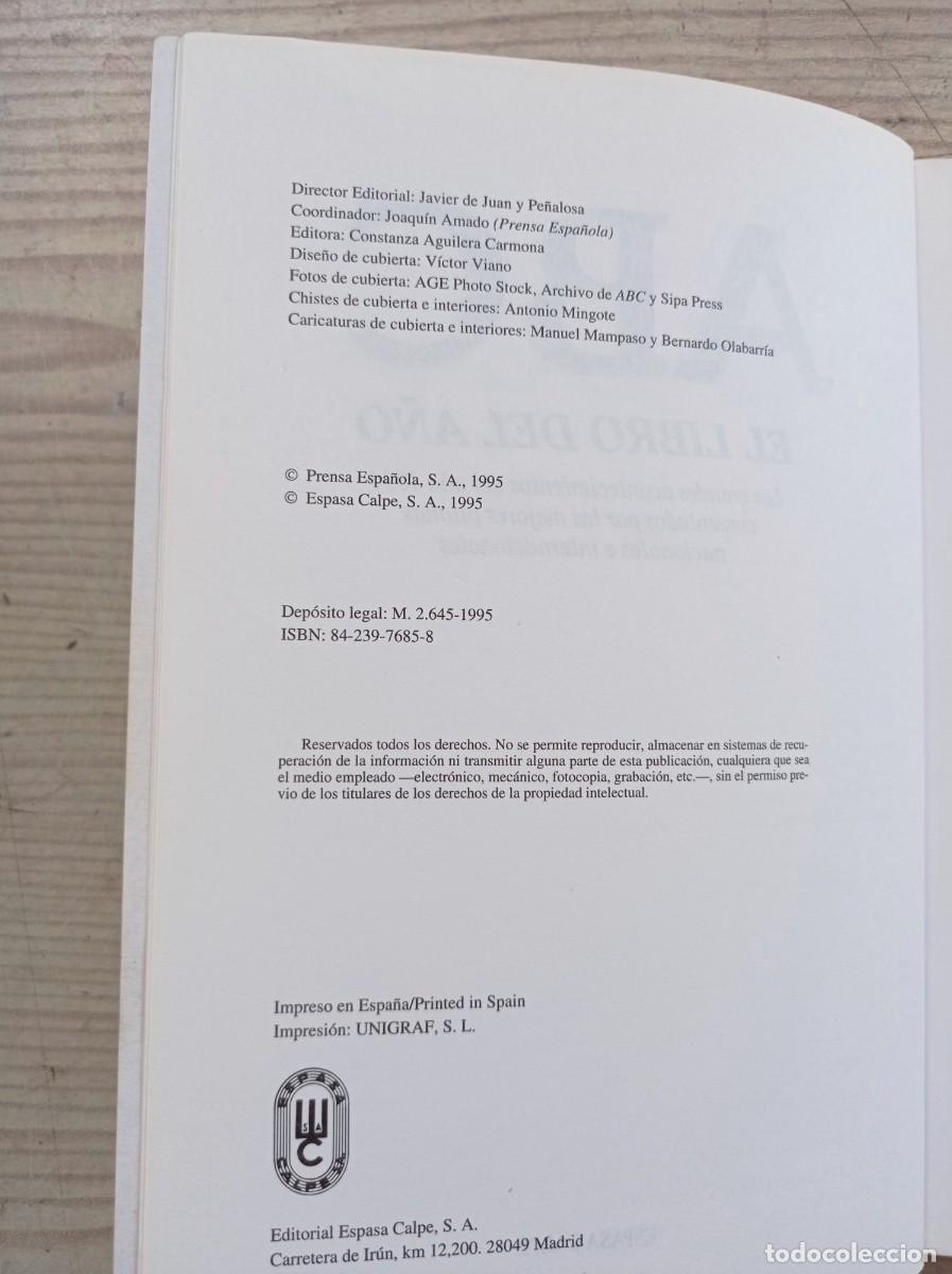 Libros: ABC - El Libro Del A&ntilde;o 1994 - 1995 - Espasa Calpe - Foto 3