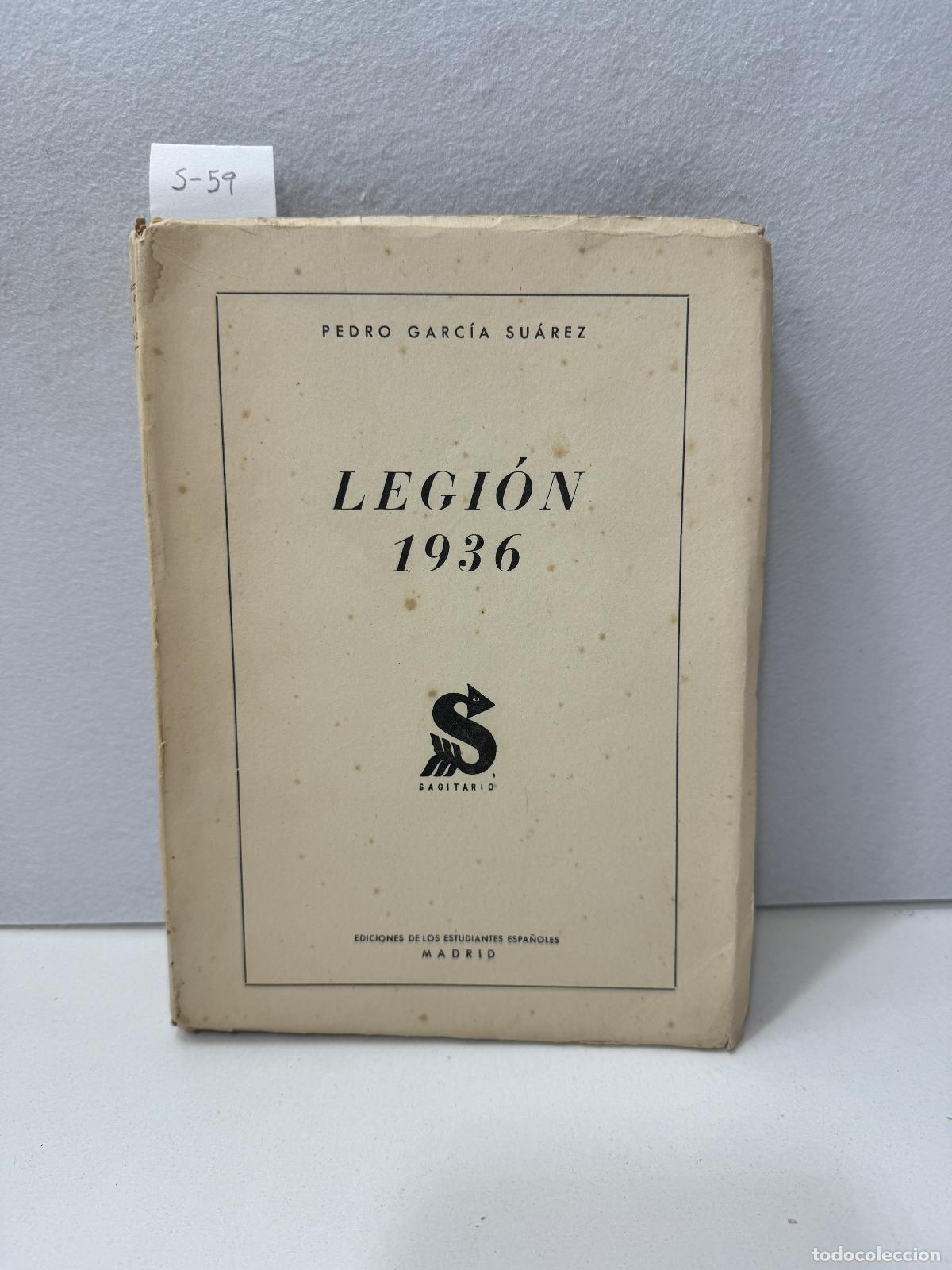 Libros: GARC&Iacute;A SU&Aacute;REZ, Pedro: - Legi&oacute;n 1936. - Foto 1