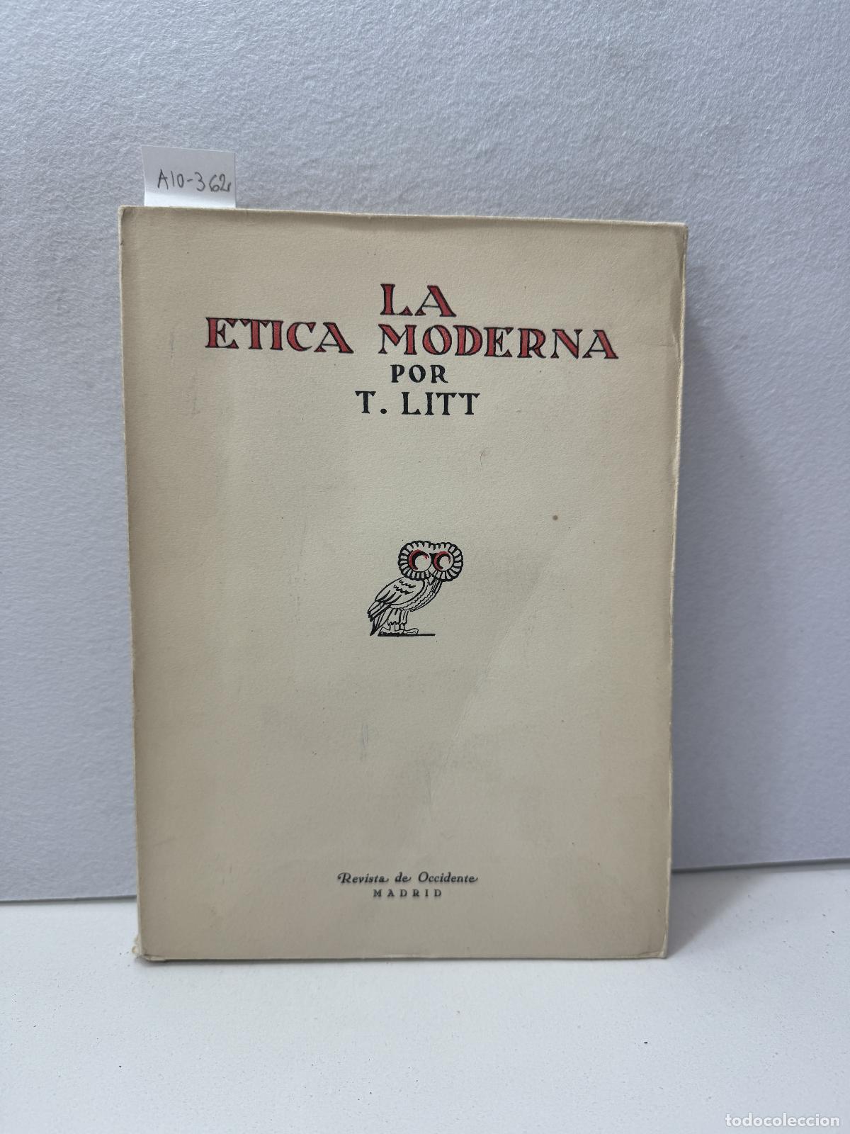 Libros: LITT, T.: - La &eacute;tica moderna. - Foto 1