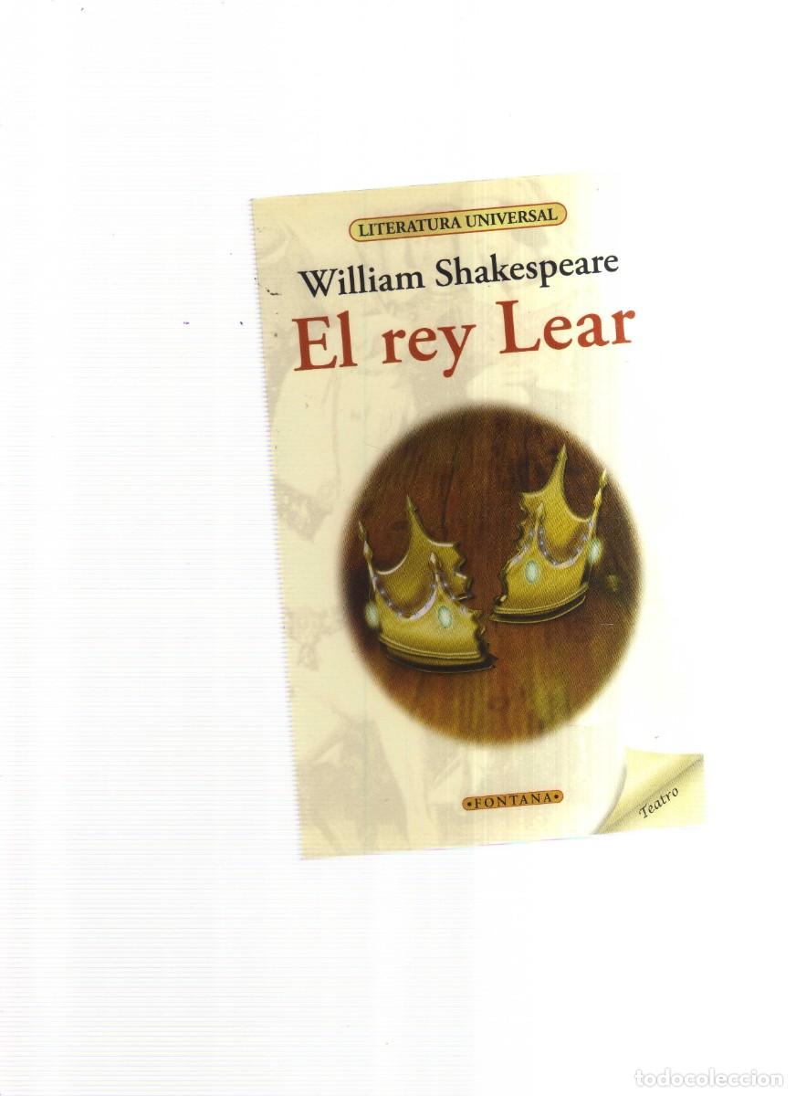Libros: EL REY LEAR WILLIAM SHAKESPEARE LITERATURA UNIVERSAL - Foto 1
