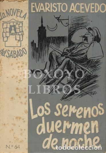 Libros: ACEVEDO, Evaristo. Los serenos duermen de noche - Foto 1