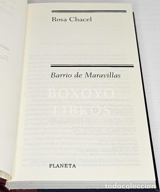Libros: CHACEL, Rosa. Barrio de Maravillas - Foto 2
