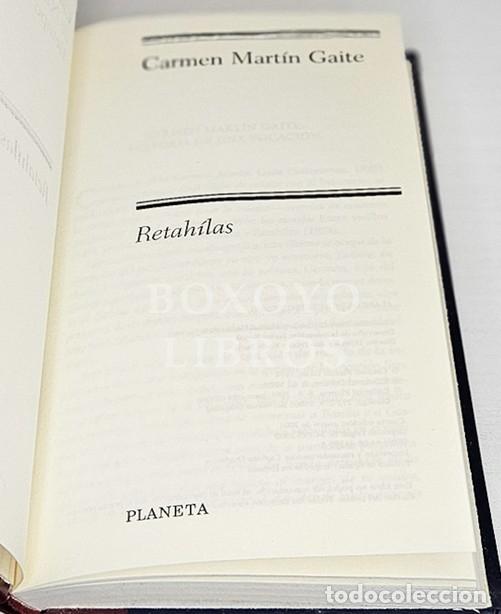 Libros: MART&Iacute;N GAITE, Carmen. Retah&iacute;las - Foto 2