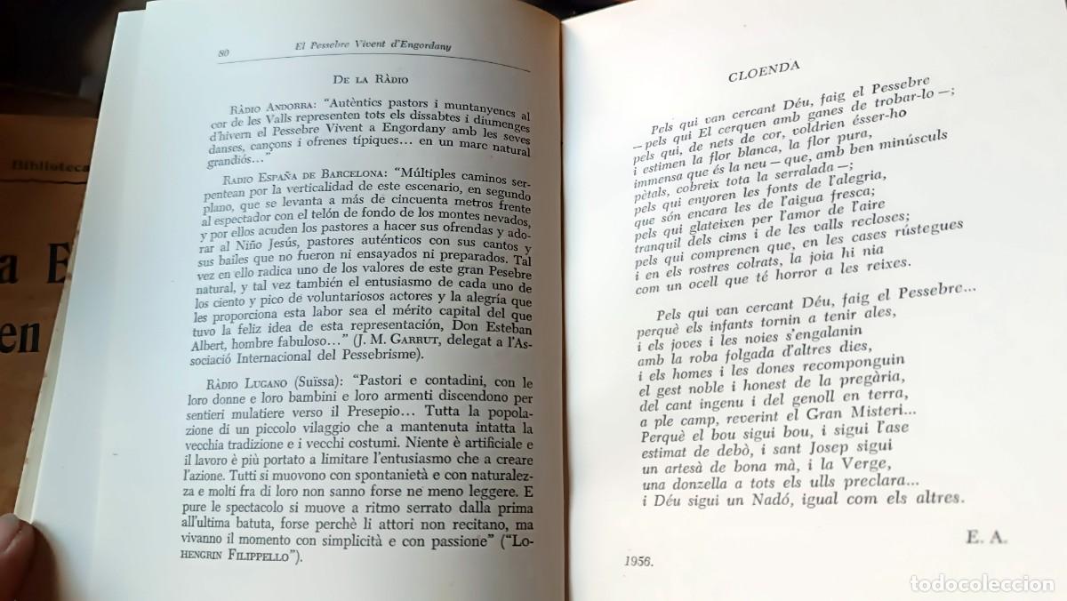 Libros: el Pessebre dengordany Esteve Albert 1958 - Foto 4