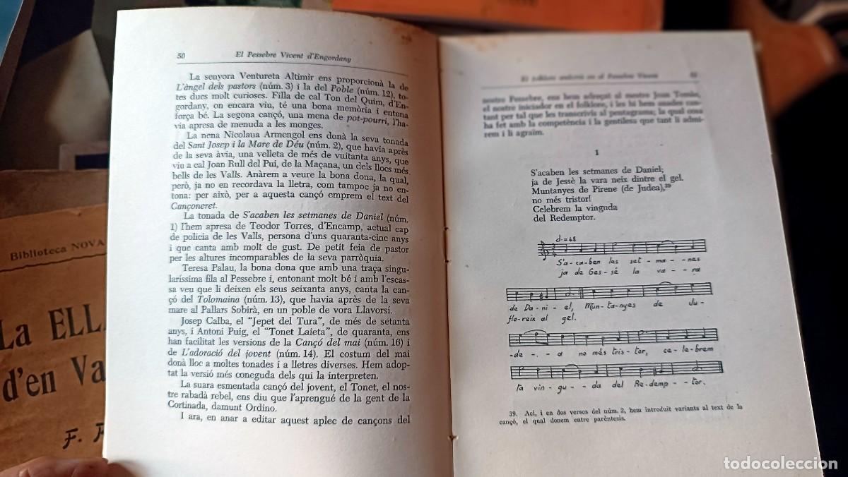 Libros: el Pessebre dengordany Esteve Albert 1958 - Foto 8