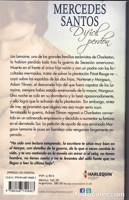 Libros: Dif&iacute;cil perd&oacute;n - Mercedes Santos - Foto 2