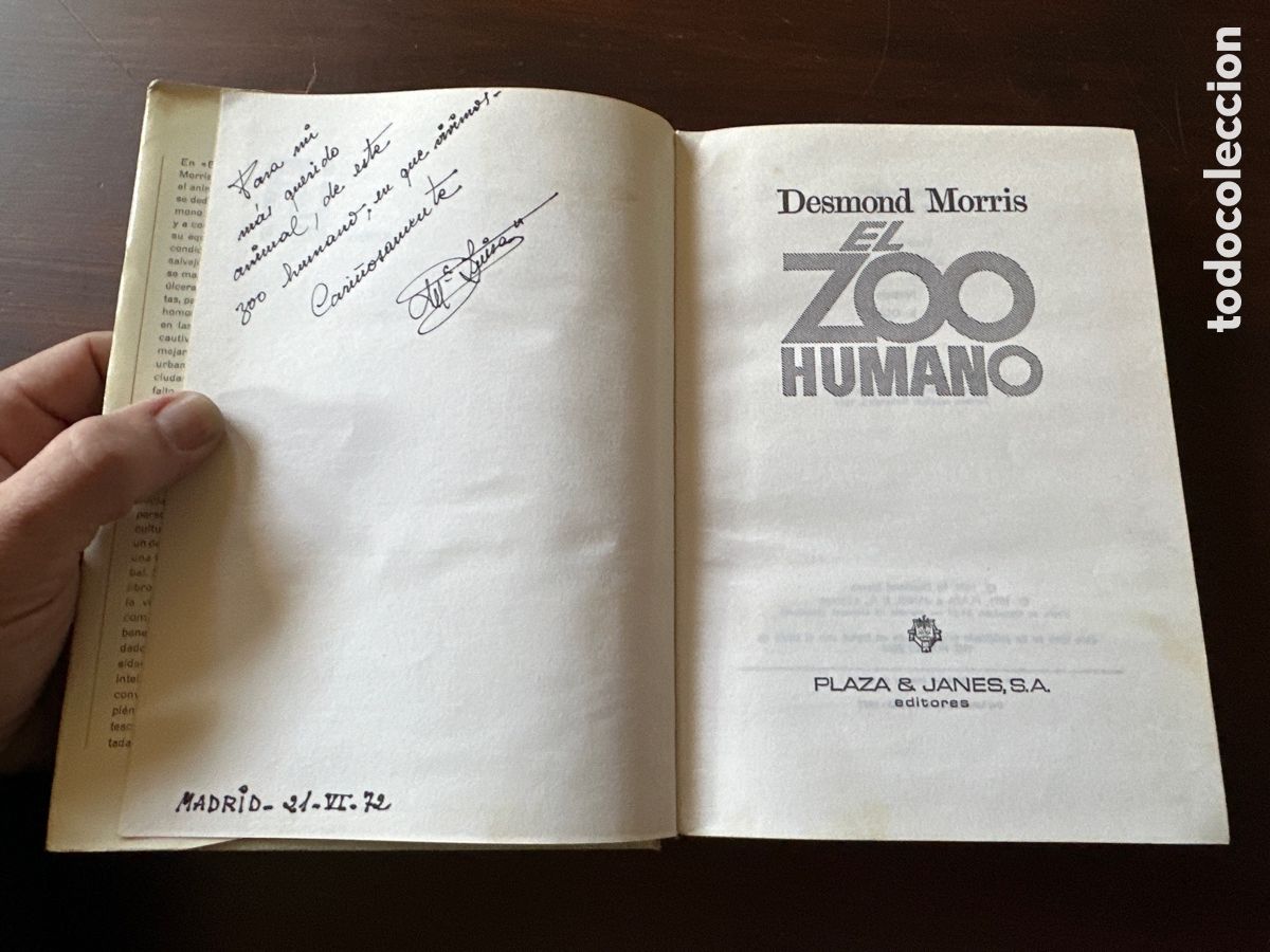 Libros: EL ZOO HUMANO - MORRIS, DESMOND - Foto 3