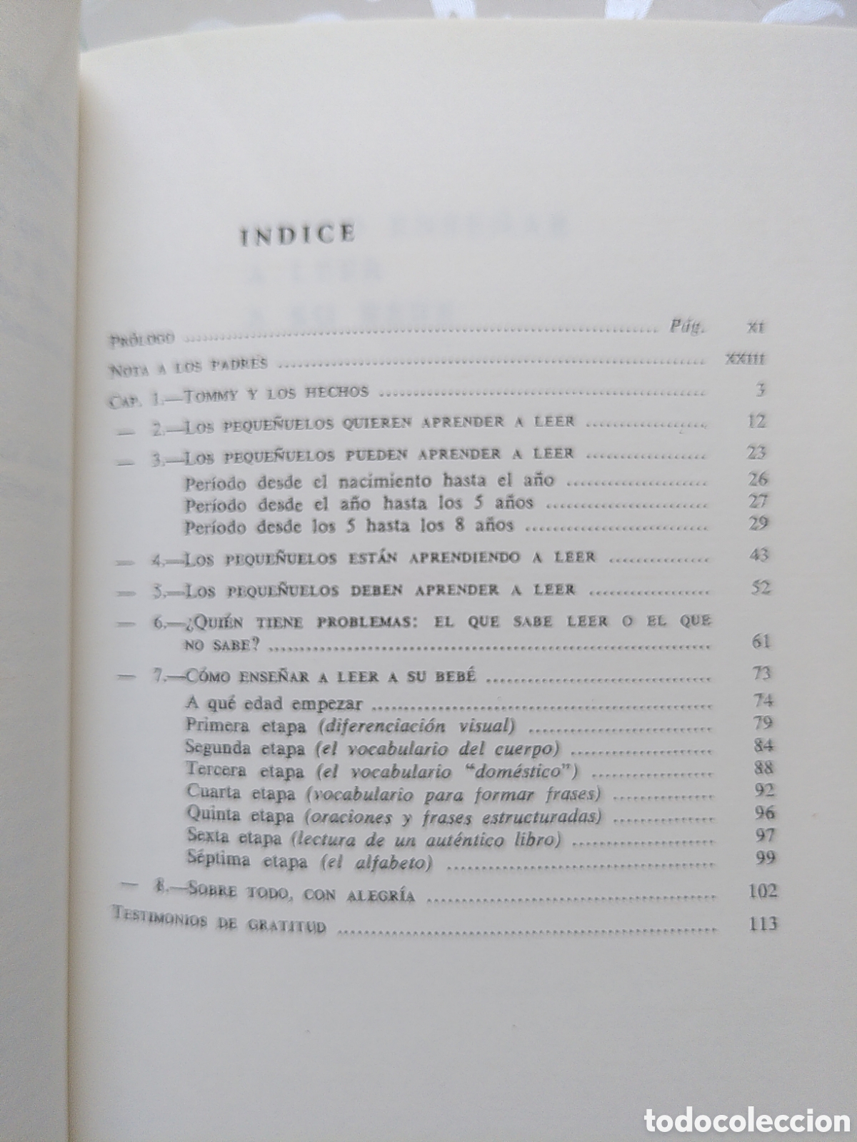 Libros: C&oacute;mo ense&ntilde;ar a leer a su beb&eacute; - Glenn J. Doman (1979) - Foto 2