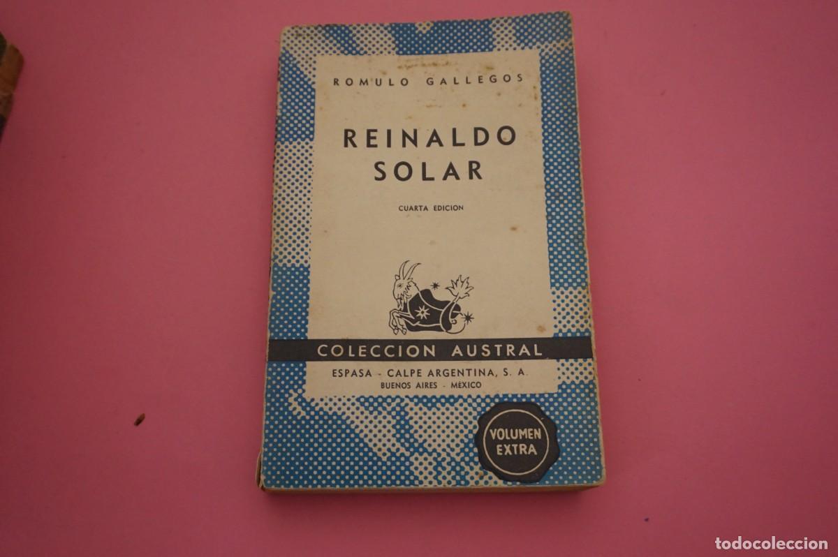 Libros: REINALDO SOLAR - ROMULO GALLEGOS - COLECCION AUSTRAL ESPASA-CALPE - Foto 1