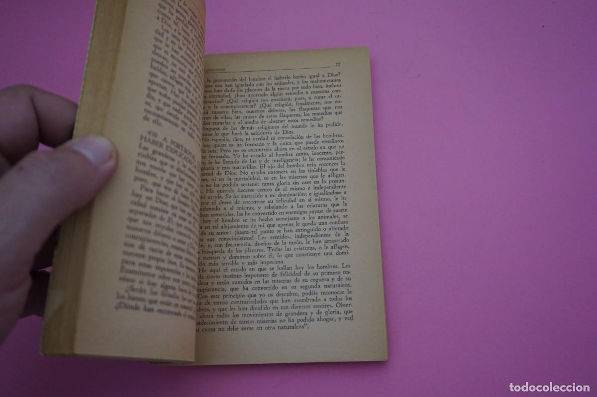 Libros: PENSAMIENTOS - PASCAL - COLECCION AUSTRAL ESPASA-CALPE - Foto 3