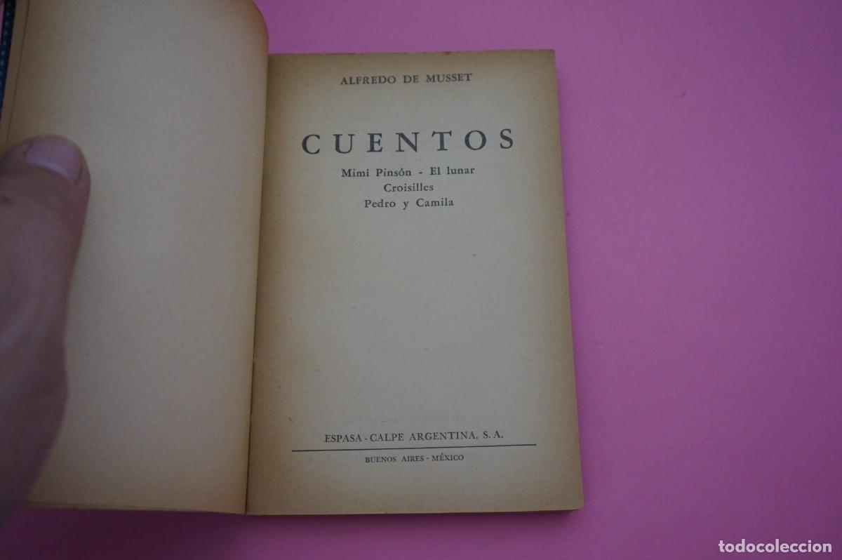 Libros: CUENTOS - ALFREDO DE MUSSET - COLECCION AUSTRAL ESPASA-CALPE - Foto 2