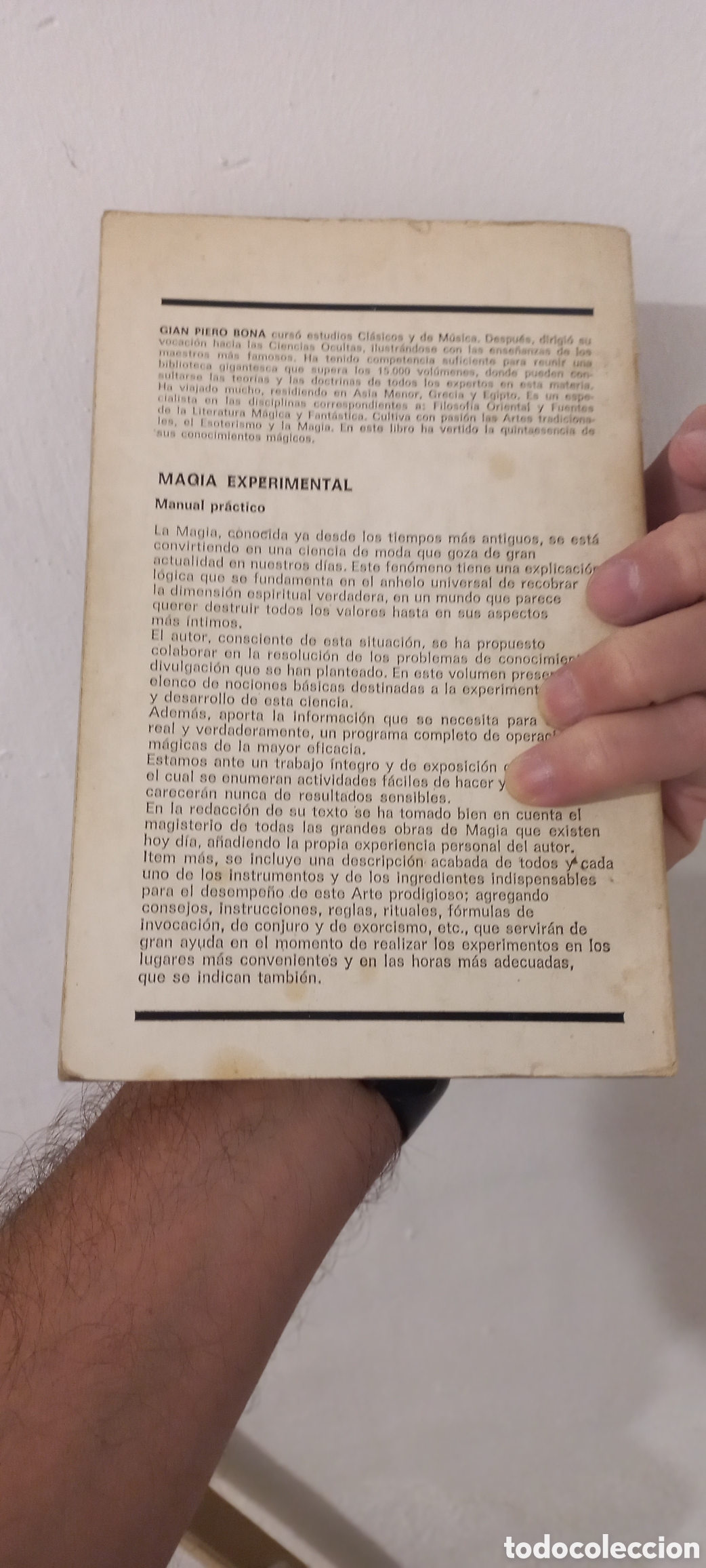 Libros: MAGIA EXPERIMENTAL. MANUAL PRACTICO. Gian Piero Bona - Foto 2