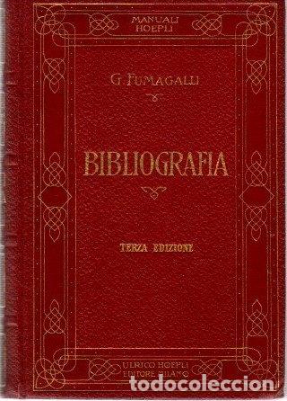 Libros: Bibliografia - Fumagalli, Giuseppe - Foto 1