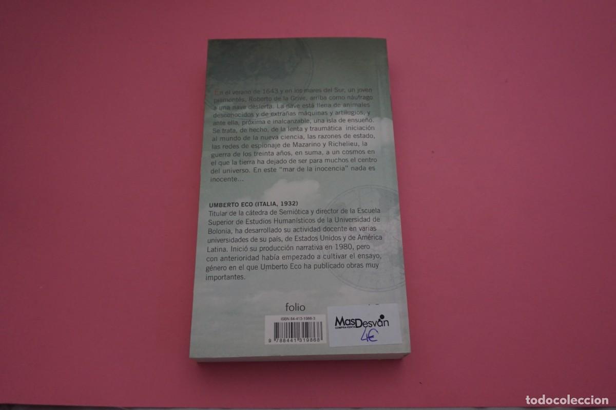 Libros: AR3B/ LA ISLA DEL DIA DE ANTES - UMBERTO ECO / FOLIO - Foto 5