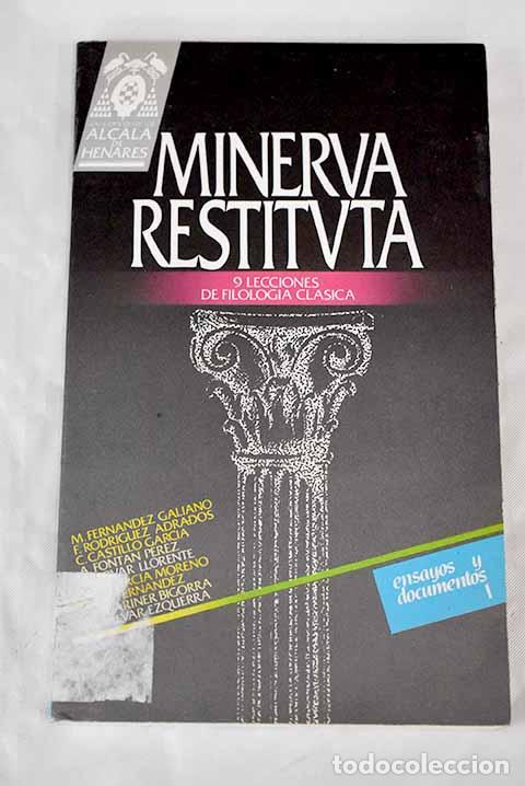 Libros: Minerva restituta: Alvar Ezquerra, Antonio.- Alvar Ezquerra, Antonio - Foto 1