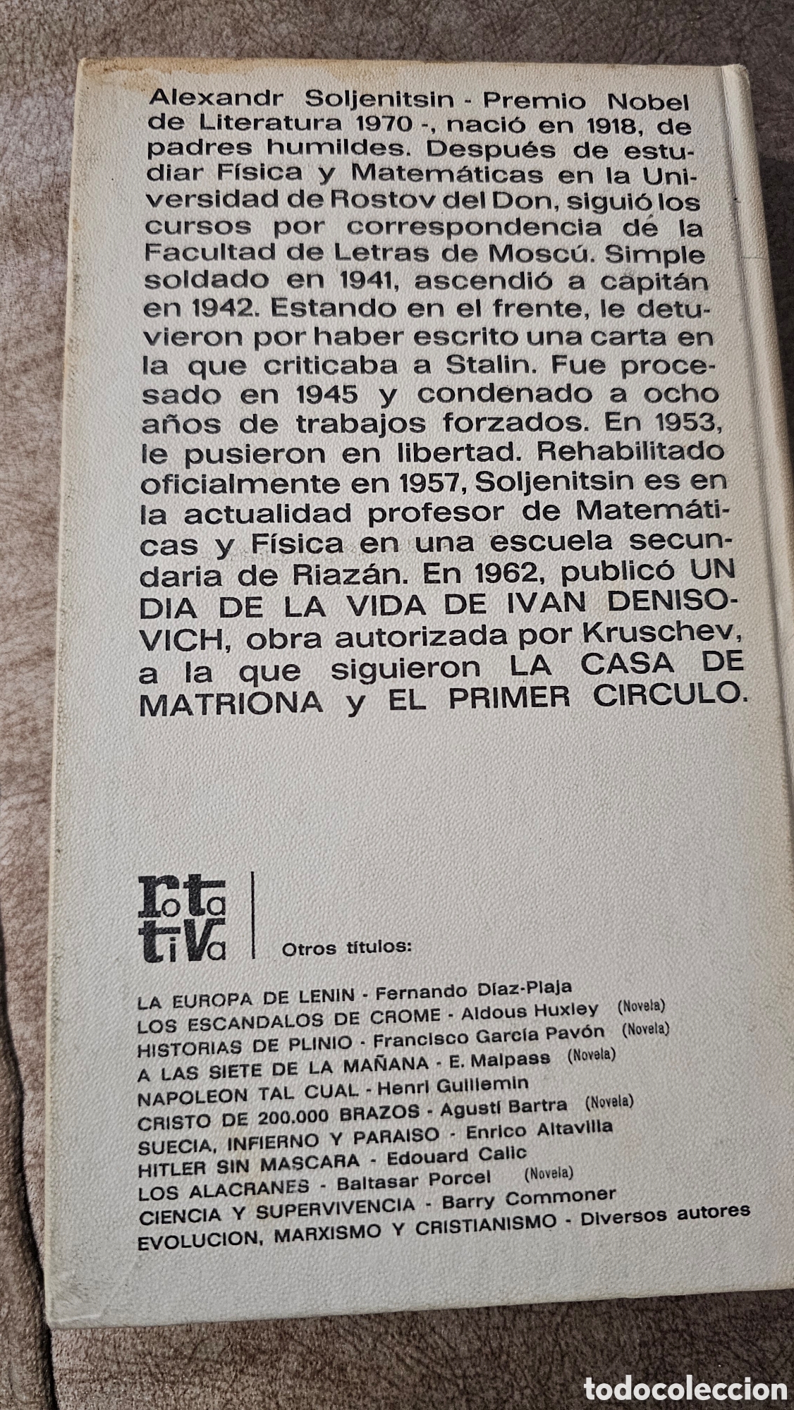 Libros: Un d&iacute;a de la vida de Iv&aacute;n Denisovich - Foto 2