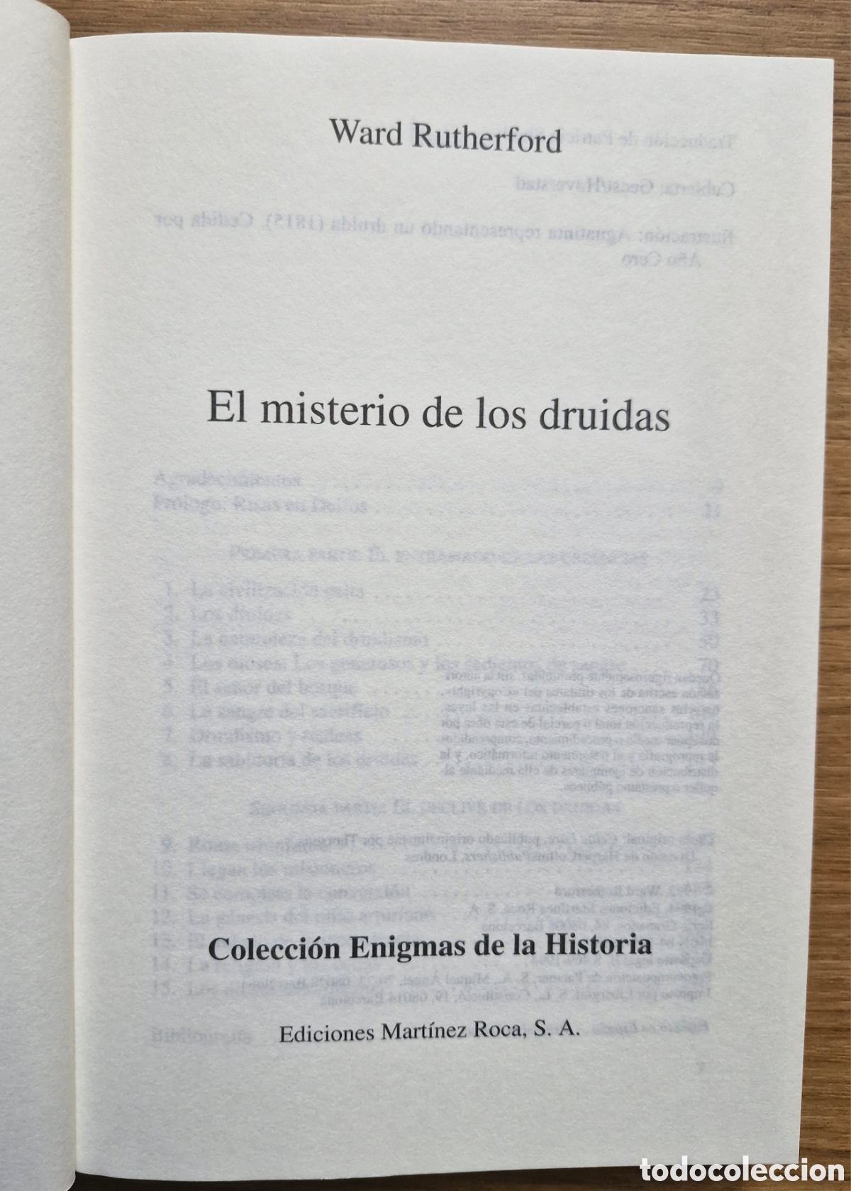 Libros: EL MISTERIO DE LOS DRUIDAS - Ward Rutherford - Foto 3
