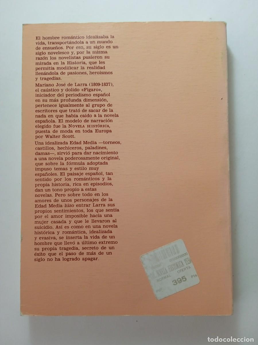 Libros: EL DONCEL DE DON ENRIQUE EL DOLIENTE - MARIANO JOS&Eacute; DE LARRA - EDICIONES TEBAS - Foto 2