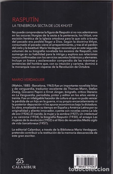 Libros: Rasput&iacute;n La tenebrosa secta de los Khlyst - Mario Verdaguer - Foto 2