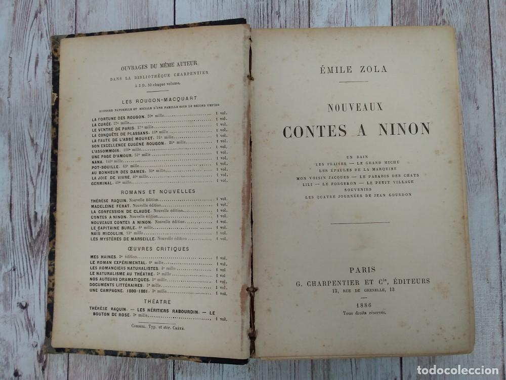 Libros: Nouveaux contes &agrave; Ninon - &Eacute;mile Zola - Foto 2