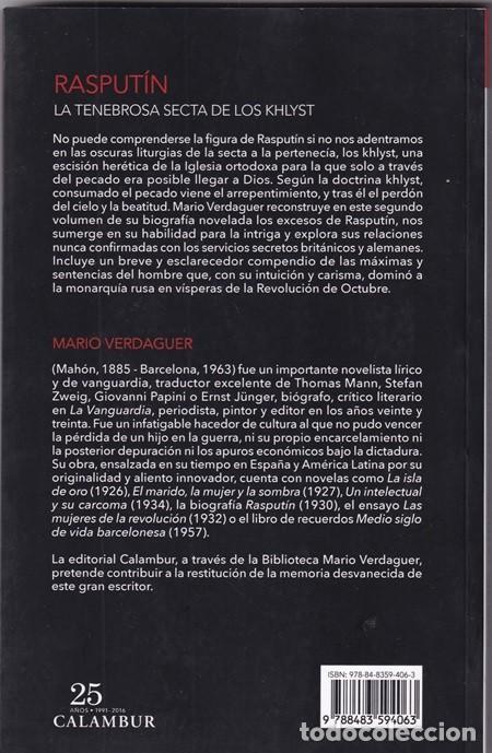Libros: Rasput&iacute;n La tenebrosa secta de los Khlyst - Mario Verdaguer - Foto 2