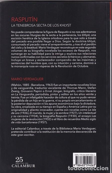 Libros: Rasput&iacute;n La tenebrosa secta de los Khlyst - Mario Verdaguer - Foto 2