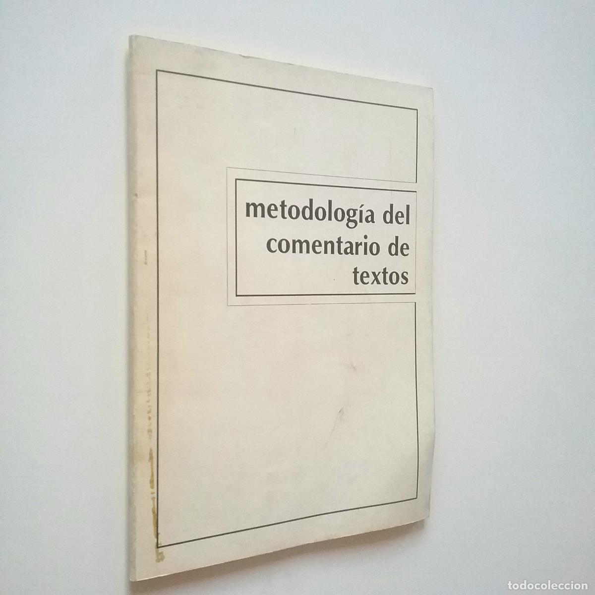 Libros: Metodolog&iacute;a del comentario de texto - Foto 1