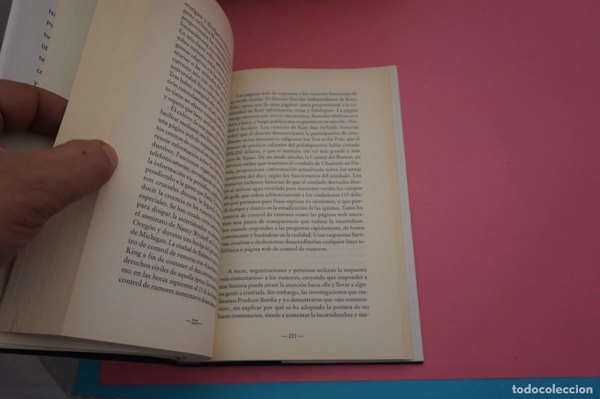 Libros: AR9C/ RUMOROLOGIA - NICHOLAS DIFONZO / EDICIONES B - Foto 3